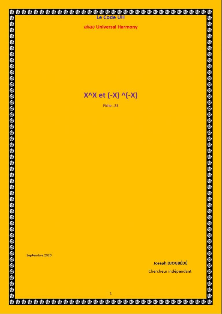 Fiche 23: Les fonctions Puissance et l’Univers