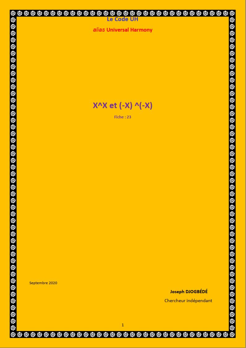 Fiche 23: Les fonctions Puissance et l’Univers